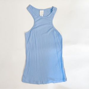 H&M Racer Neck Baby Blue Tank Top